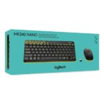 Logitech MK240 Nano Wireless USB Keyboard and Mouse Combo (Black/Chartreuse Yellow) - Image 4