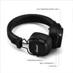 Marshall Major V Wireless On-Ear Headphones (Black) - Image 2