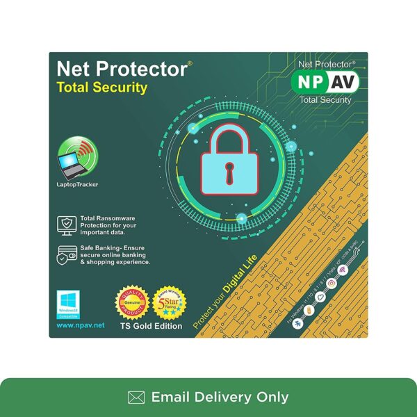 Net Protector Antivirus for PC Total Security 2025, 1 PC, 1 Year (Email Delivery in 1 Hour - No CD)
