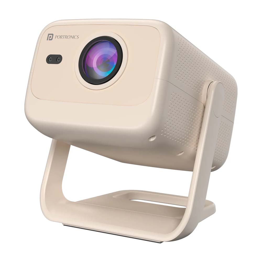 Portronics-Beem-480-Smart-LED-Projector-White-1.jpg Portronics Beem 480 1080p Full HD Resolution Smart LED Projector (White) - Image 1