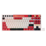 RK ROYAL KLUDGE M87 Wireless Gaming Keyboard RED Famicom Beige Switch