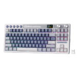 RK ROYAL KLUDGE M87 Wireless Gaming Keyboard Beige Switch - Blue - Image 2
