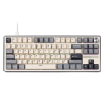 RK ROYAL KLUDGE R87 Pro Wired Mechanical Keyboard with Hot Swappable Knob 75% RGB Backlit Gaming Keyboard - Brown Switch