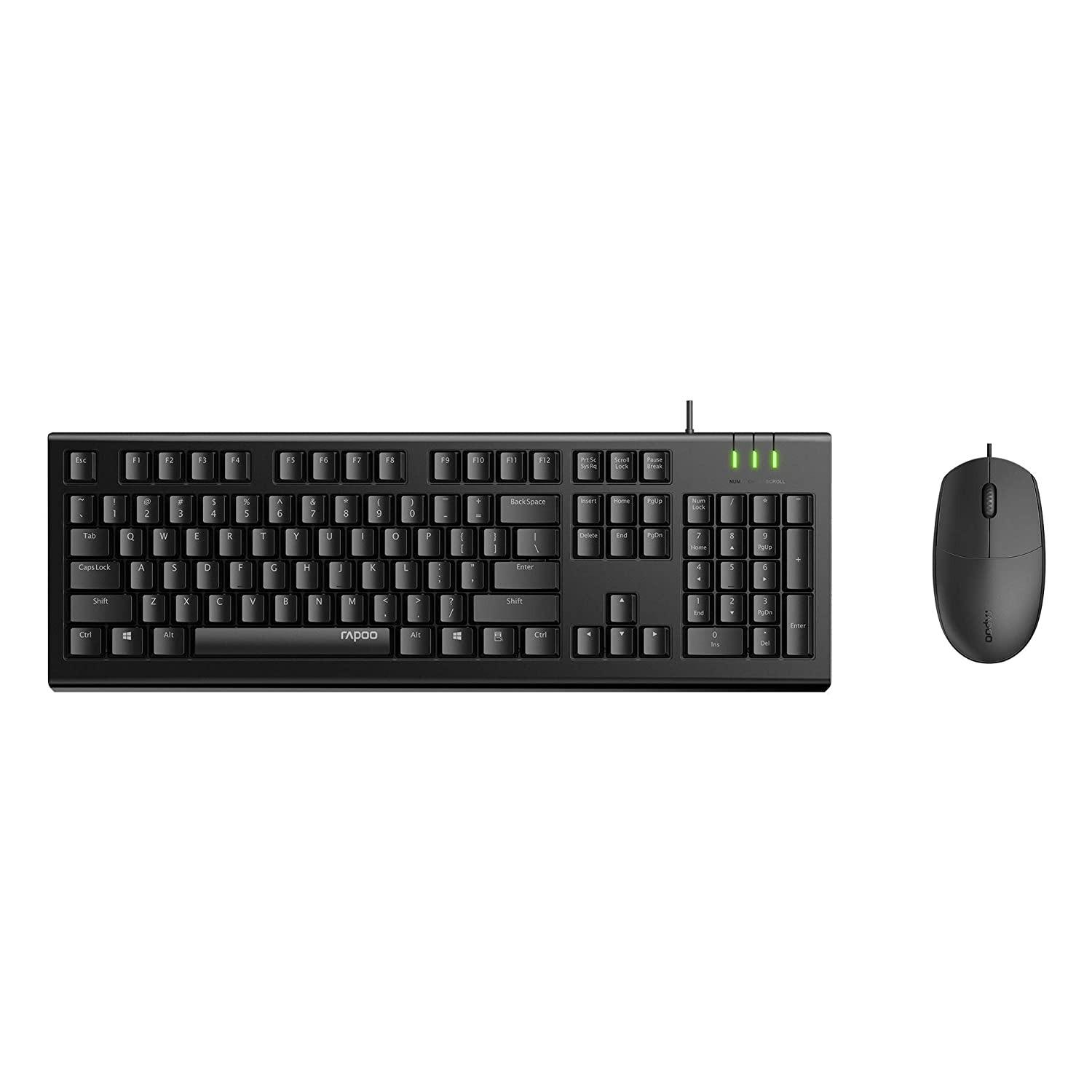 Rapoo-X125S.jpg Rapoo X125S Wired Keyboard and Mouse Combo - Image 1