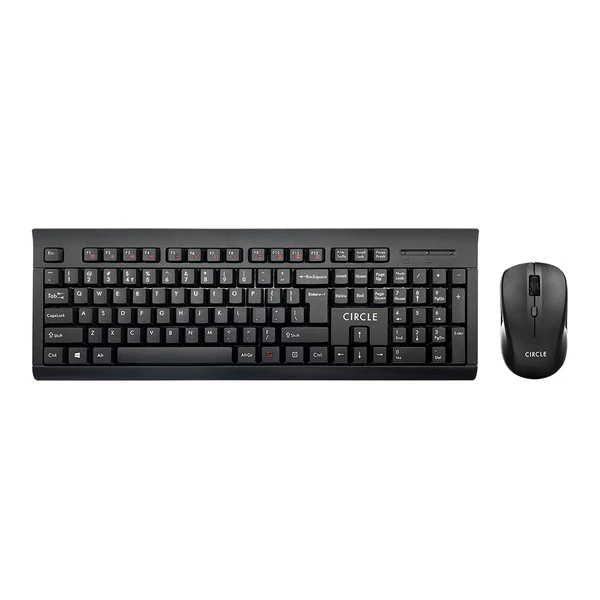 RoverA9_Front.webp Circle Rover A9 Wireless Keyboard & Mouse Combo - Black - Image 1