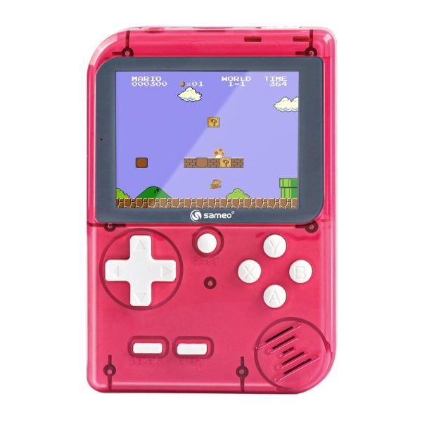 Sameo-DreamBoy-Handheld-Video-Game-Console-1-e1723447093634.jpg Sameo DreamBoy Handheld Video Game Console (Ice Red) - Image 1