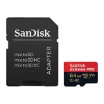 SanDisk Extreme Pro 64GB microSDXC UHS-I Memory Card With Adapter - Image 2