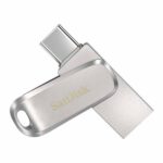 SanDisk Ultra Dual Drive Luxe 1TB USB Type C Flash Drive (Silver)