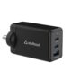 Stuffcool Nova 65W GaN Charger Made in India 3 Ports Supports Samsung PPS Super Fast Charging 2.0, Compatible with macbooks laptops iPhones iPads, samsungs, Pixels (Black)