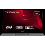 ViewSonic TD1655 16" FHD IPS Portable Touch Monitor Metallic Silver - Image 7