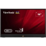 ViewSonic 16" FHD Portable Monitor IPS 60Hz VA1655 Black - Image 3