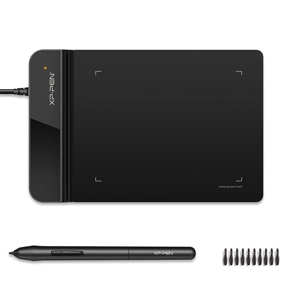 XP-PEN-StarG430S.jpg XP-PEN StarG430S Graphics Drawing Tablet Signature Tablet Pen Tablet 4x3 Size, 8192 Levels of Pressure Sensitivity, Battery Free Stylus and 20 Replacement Nibs (Black) - Image 1
