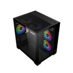 Xigmatek Aqua M ARGB (M-ATX) Mini Tower Cabinet (Black) - Image 6