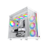 Xigmatek Aqua Ultra Arctic ARGB (E-ATX) Mid Tower Cabinet (White) - Image 4