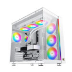 Xigmatek Aqua Ultra Air Arctic ARGB (E-ATX) Mid Tower Cabinet (White) - Image 9