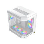 Xigmatek Cubi Arctic (E-ATX) Mid Tower Cabinet (White) - Image 4