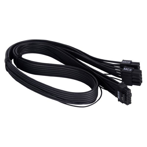 pp14-eps-1-Custom.jpeg SilverStone PP14-EPS Dual EPS 8 pin (PSU) to 12+4 pin (GPU) 12VHPWR PCIe Gen5 Cable - Image 1