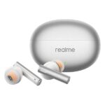 realme Buds Air 6 TWS in Ear Earbuds with 12.4 Mm Deep Bass Driver, 40 Hours Play Time, Fast Charge,50 Db ANC,Lhdc 5.0, 55 Ms Low Latency, Ip55 Dust & Water Resistant, Bluetooth V5.3 (Flame Silver) - Image 2
