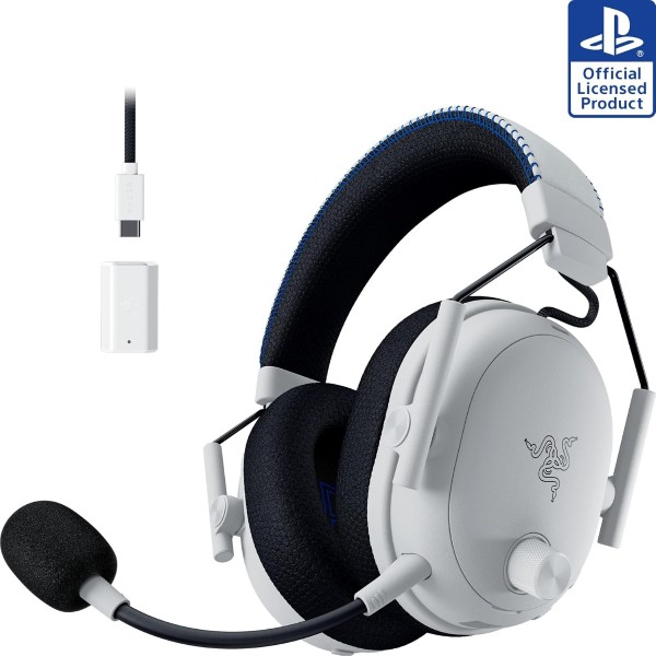 Razer BlackShark V3 Pro Wireless ANC Gaming Headset for PS5- White