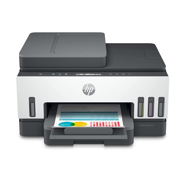 HP Smart Tank 750 Wi Fi All-in-One Printer Duplexer with ADF and Smart Guided Button