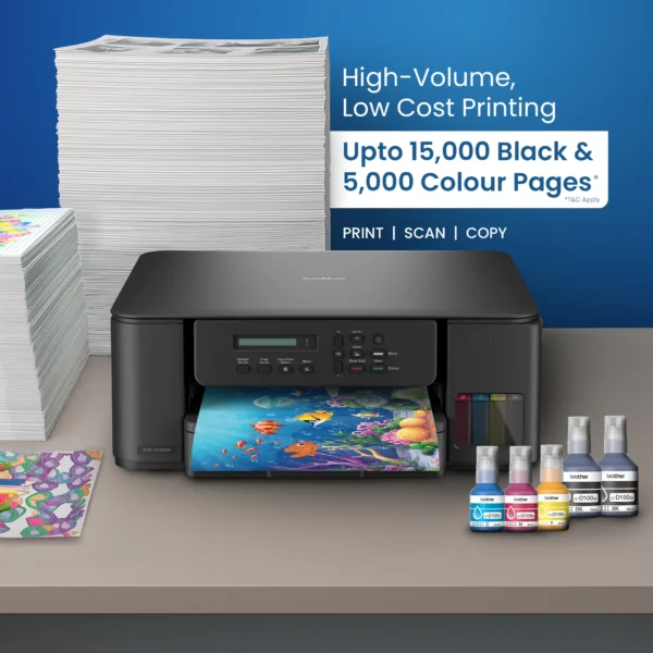 Brother DCP-T535DW Multifunction (Print Scan Copy) WiFi Auto Duplex Ink Tank Printer