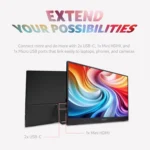 Acer PM161Q B1 Portable IPS Monitor 16 Inch FHD USB-C Portable Display - Image 2