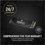 CORSAIR MP600 Elite 1TB M.2 NVME Gen4 Internal Solid State Drive ( SSD ) - Image 2