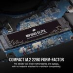 CORSAIR MP600 Elite 1TB M.2 NVME Gen4 Internal Solid State Drive ( SSD ) - Image 3