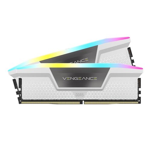 Corsair Vengeance RGB 32GB (16GBx2) DDR5 6400MHz Ram (White)