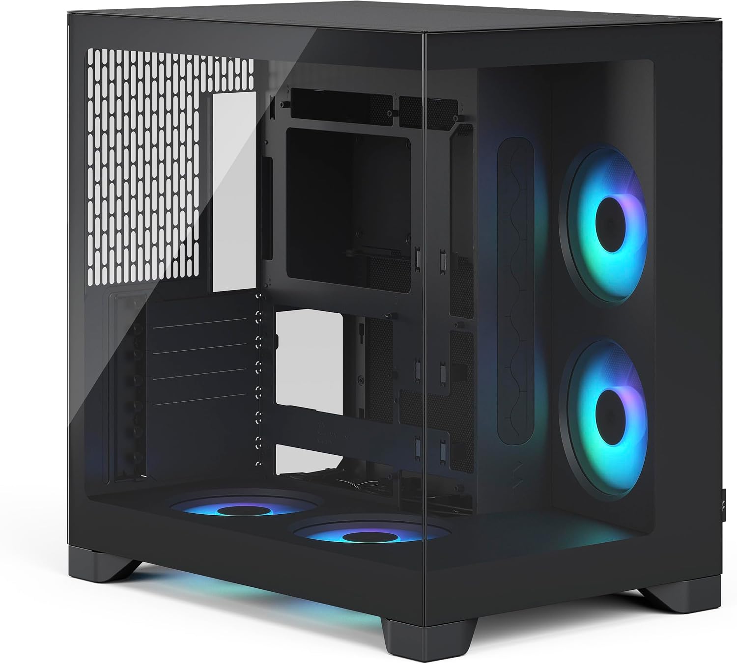 Fractal Design Pop 2 Vision Panoramic Gaming Cabinet – Black RGB Fractal Design Pop 2 Vision Panoramic Gaming Cabinet – Black RGB