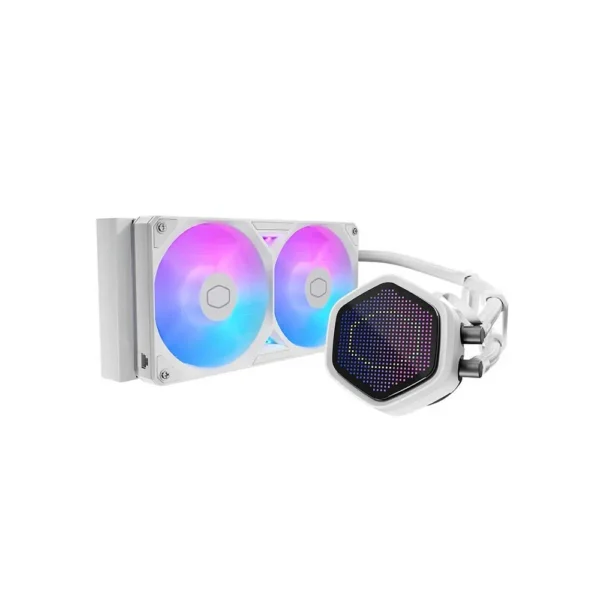 Cooler Master MasterLiquid Atmos II Pixel LED 240mm CPU Liquid Cooler White (MLX-D24M-A25SZ-PW)