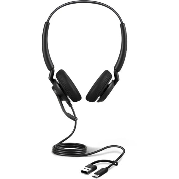 Jabra Engage 40 MS Duo Link Wired Binaural USB-A & USB-C Headset with Noise Cancellation