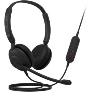 Jabra Evolve 10 USB‑A Stereo Wired Headset with Noise‑Cancelling Boom Mic & In‑Line Controls