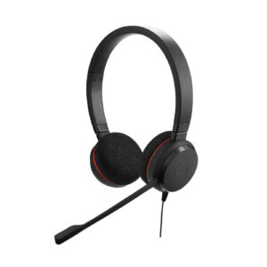 Jabra Evolve 20 MS USB-A Professional Wired Stereo Headset with Ultimate Noise Cancellation Mic – Black