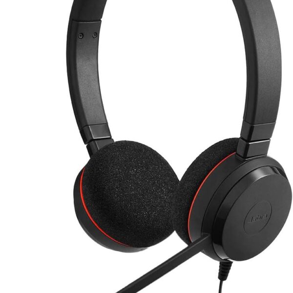 Jabra Evolve 20 UC USB Professional Wired Stereo Headset with Ultimate Noise Cancellation Mic – Black