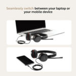 Jabra Evolve 30 II Stereo MS Headset with Noise‑Cancelling Microphone USB‑C/USB‑A Adapter