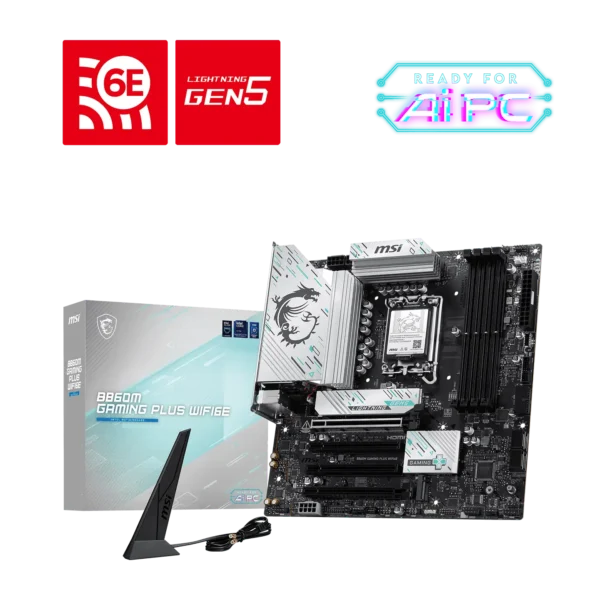 MSI B860M GAMING PLUS WIFI6E LGA 1851 m-ATX Motherboard