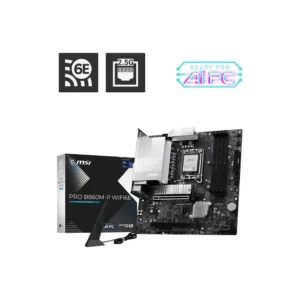 MSI Pro B860M-P WiFi6E LGA1851 Micro ATX Motherboard