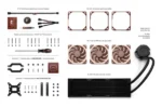 Noctua NL-LC1-36 360mm All-in-One ARGB Liquid CPU Cooler with Triple 120mm Fans – Black