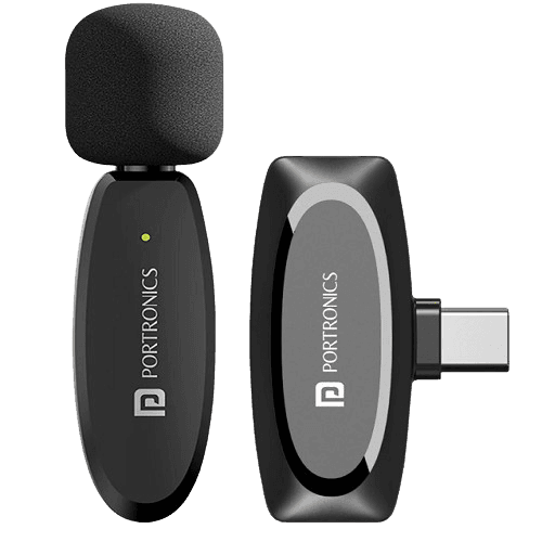 Portronics Dash 7 Ai Omnidirectional Type C Wireless Microphone