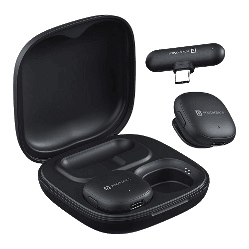 Portronics Vlogmate One India First Ai Powered Wireless Microphone with Noise Reduction