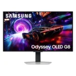 Samsung Odyssey QD-OLED G8 32-inch (80 cm) 4K 3840 x 2160 Glare Free Gaming Flat Monitor, OLED Safeguard+, 240Hz, 0.03ms, FreeSync Premium Pro, HDR10+ Gaming, HAS…