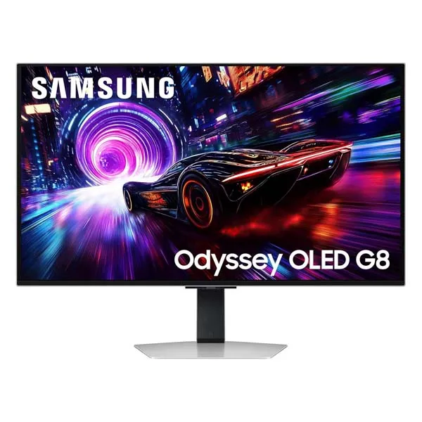 Samsung Odyssey QD-OLED G8 32-inch (80 cm) 4K 3840 x 2160 Glare Free Gaming Flat Monitor, OLED Safeguard+, 240Hz, 0.03ms, FreeSync Premium Pro, HDR10+ Gaming, HAS…