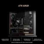 Thermalright TR A70 ARGB ATX Three-Sided Column Gaming Cabinet - Image 2