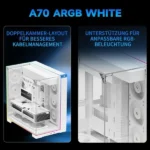 Thermalright TR A70 ARGB White Modular High Airflow For Superior Cooling PC Cabinet - Image 10